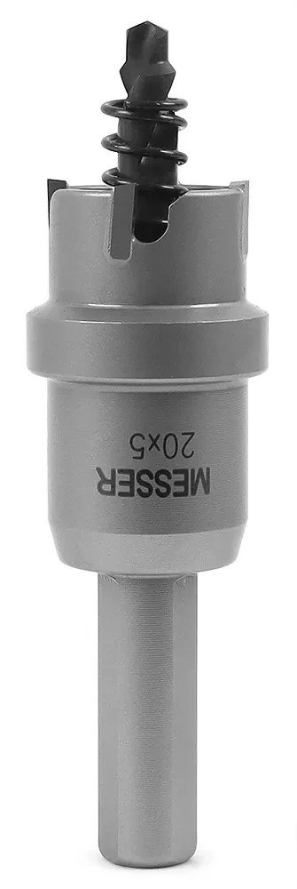ТСТ коронка MESSER 20X5 с центрирующим сверлом и толкающей пружиной