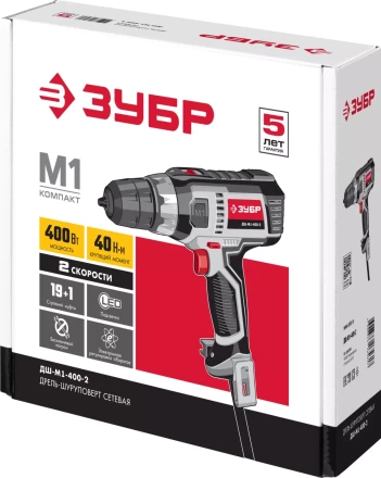 Дрель-шуруповерт сетевая ДШ-М1-400-2 серия МАСТЕР купить в Нягани