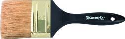 Кисть плоская "Профи" 3" натуральная щетина пластмассовая ручка  MATRIX 83164