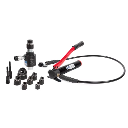 Пресс гидравлический помповый КВТ ПГПО-115 для пробивки отверстий в стальных листах (88211) купить в Нягани