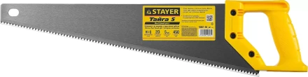Ножовка ударопрочная (пила) STAYER ТАЙГА-5 450 мм, 5 TPI, быстрый рез поперек волокон, для крупных и средних заготовок 15061-45_z01 купить в Нягани