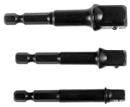 Набор адаптеров KRAFTOOL &quot;EXPERT&quot; для торцовых головок 1/4&quot;, 1/2&quot;, 3/8&quot;, 65 мм, 3 предмета 26775-H3 купить в Нягани