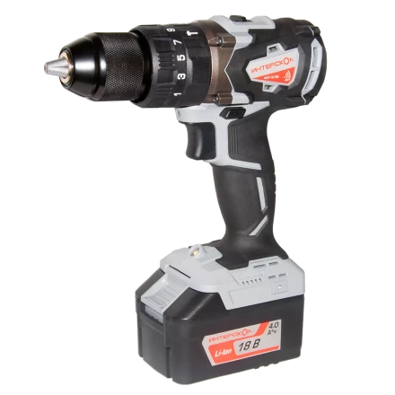 Аккумуляторная дрель-шуруповерт ИНТЕРСКОЛ ДАУ-13/18В (574.0.0.70) Li-ion АПИ (кейс, без аккум. и ЗУ) купить в Нягани