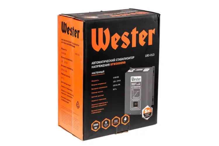 Стабилизатор напряжения WESTER STW3000NS купить в Нягани