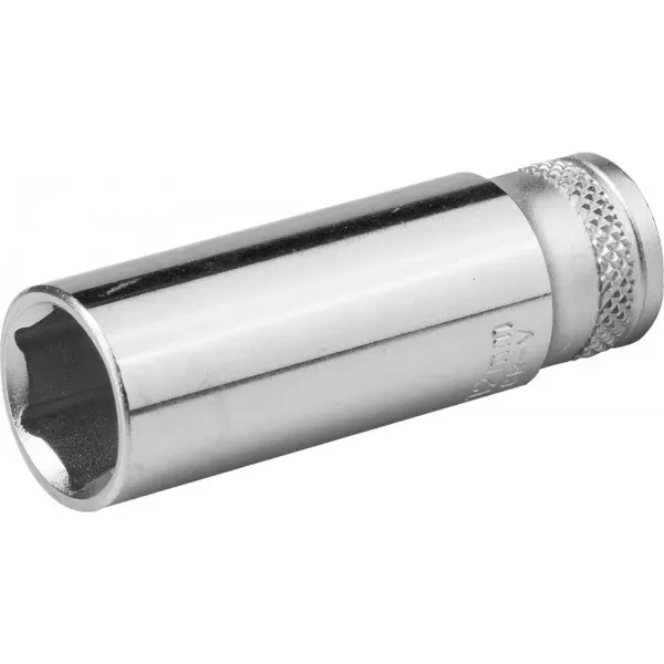 Торцовая головка KRAFTOOL "INDUSTRIE QUALITAT", удлиненная, Cr-V, FLANK, хромосатинированная, 1/4", 12 мм 27817-12_z01 купить в Нягани