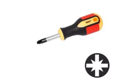Отвертка крестовая РH№2х 38мм,трехкомп.рук 1/12/120 19674 купить в Нягани
