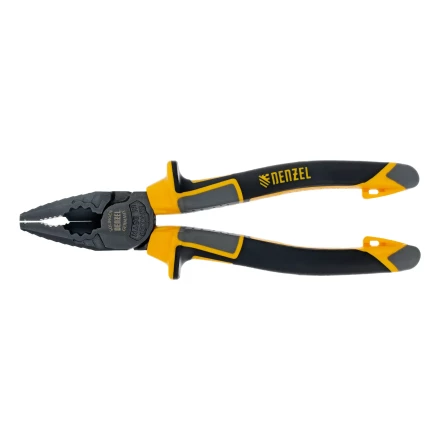 Плоскогубцы комбинированные 180 мм Denzel 17081, трехкомпонентные рукоятки купить в Нягани