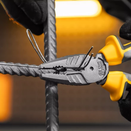 Плоскогубцы комбинированные 180 мм Denzel 17081, трехкомпонентные рукоятки купить в Нягани