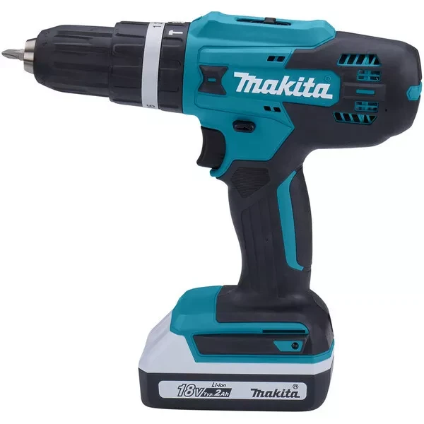 Аккумуляторная ударная 18В дрель-шуруповерт Makita HP488D006 (2*АКБ 2Ач тип G, ЗУ) купить в Нягани