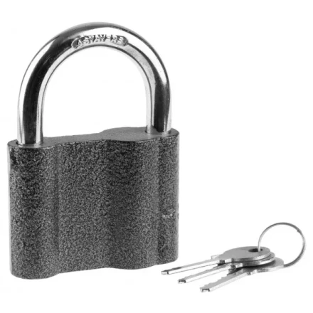 Замок STAYER &quot;MASTER&quot; навесной, металлический корпус, с закаленной дужкой, в коробке, 80мм 37145-80 купить в Нягани