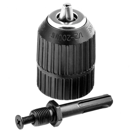 Патрон для дрели быстрозажимной 2-13 мм 1/2 адаптер SDS Plus Сибртех 168097 купить в Нягани