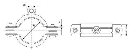 Хомуты трубные с гайкой кассета серия МАСТЕР купить в Нягани