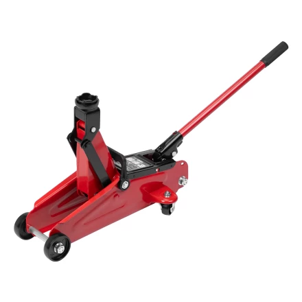 Домкрат гидравлический подкатной, 2 т, 140-340 мм, в пласт. кейсе// MTX 51081 купить в Нягани