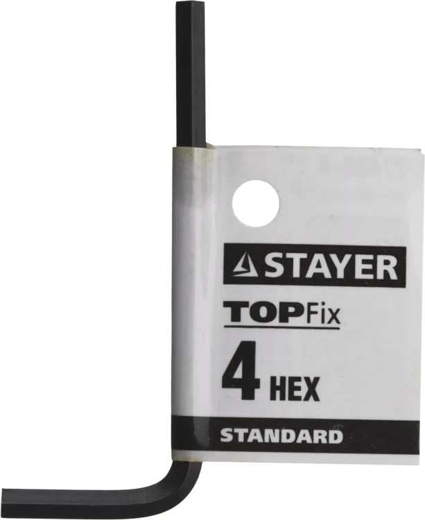 Ключ имбусовый STAYER "STANDARD", сталь, черный, 4мм 27405-4 купить в Нягани