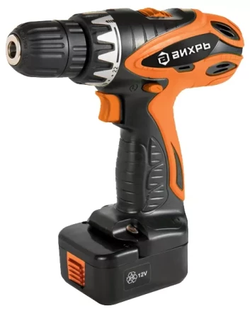 Дрель-шуруповерт аккумуляторная ВИХРЬ ДА-12-2к купить в Нягани