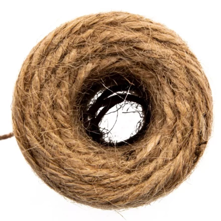 Шнур банковский джутовый 100 м, в диспенсере, вес 120 гр +- 10%, Россия Сибртех 94156 купить в Нягани