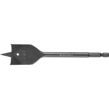 ЗУБР &quot;ЭКСПЕРТ&quot;. Сверло по дереву перьевое, шестигранный хвостовик 1/4&quot; с проточкой, 30х152мм 29503-30 купить в Нягани