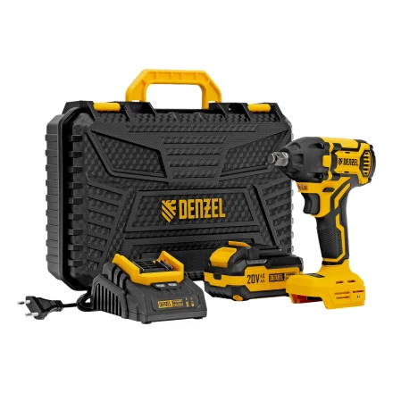 Гайковерт ударный аккумуляторный бесщет. CIWH-BL-20-350, Li-Ion, 20 В// Denzel купить в Нягани