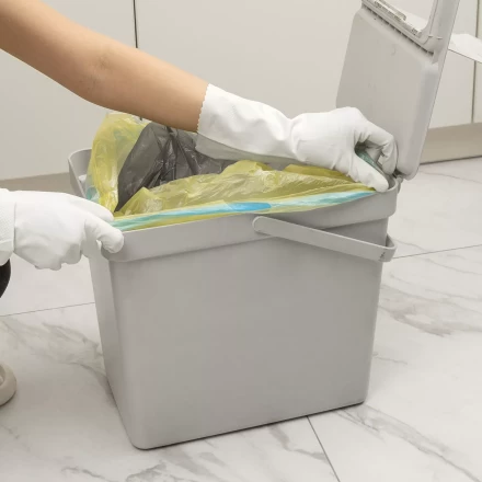 Пакеты для мусора с завязками 35 л x 15 шт. желтые, Home Palisad 927165 купить в Нягани