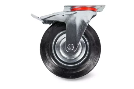 Колесо поворотное резина SCb 93 75 мм с тормозом (F) 1003650 купить в Нягани