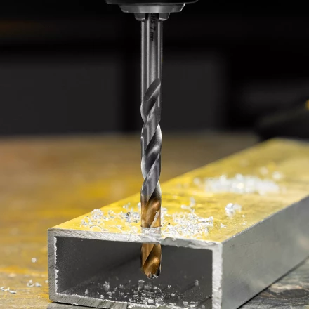 Сверло спиральное по металлу Denzel 7,5 x 109 мм, Р6М5, Golden Tip, 718238 купить в Нягани