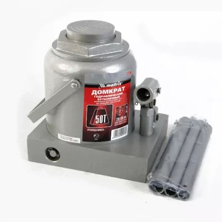 Домкрат гидравлический бутылочный 50 т h подъема 236–356 мм  MATRIX MASTER 50737 купить в Нягани