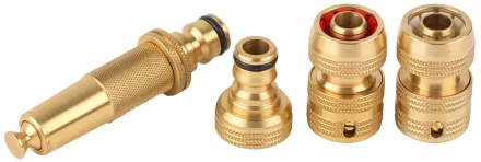 Набор RACO &quot;Profi&quot;, Наконечник, адаптер и соединители 1/2&quot;х3/4&quot;, латунь, 4 предмета 4246-55057B купить в Нягани