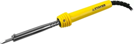 Паяльник с пластмассовой рукояткой и долговечным жалом, STAYER &quot;MASTER&quot; MAXTerm, 55305-60, 60 Вт, клин 55305-60 купить в Нягани