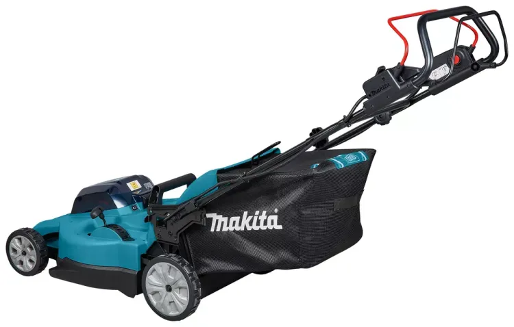 Аккумуляторная газонокосилка самоходная 53см, 2х18V Makita DLM539CT2 (2*5 Ач, ЗУ) купить в Нягани