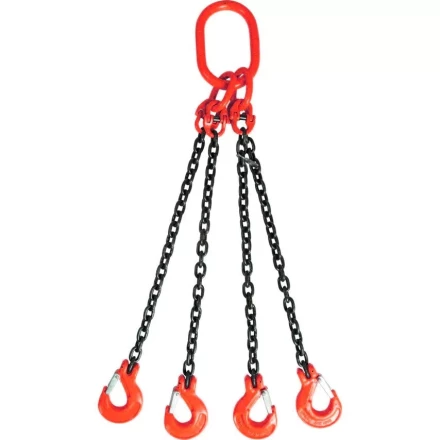 Строп цепной TOR 4СЦ г/п 11,2 т 4,0 м с самозакрывающимися крюками 1018507 купить в Нягани