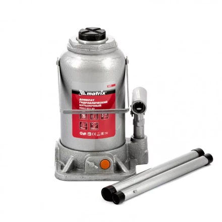 Домкрат гидравлический бутылочный 20 т h подъема 244-449 мм Matrix 50778 купить в Нягани