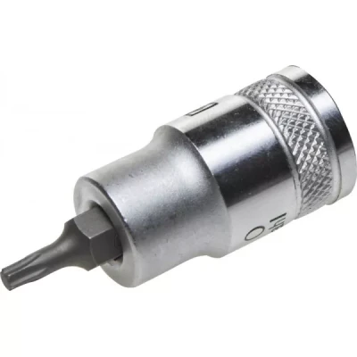 Торцовая бита-головка KRAFTOOL "INDUSTRIE QUALITAT", материал S2, TORX, сатинированная, 1/2", Т20 27905-20_z01