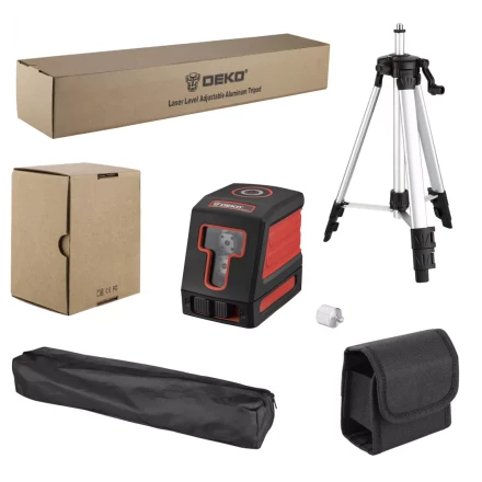 Уровень лазерный DKLL11 SET 2 DEKO, 065-0271, со штативом купить в Нягани