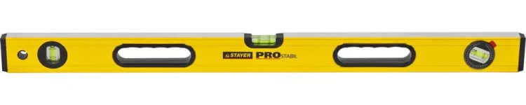 Уровень STAYER "PROFI" PROSTABIL профессион коробчатый, усилен, 2 фрезер поверхн, 3 ампулы (1 поворотная), ручки, 80 см 3471-080_z01 купить в Нягани