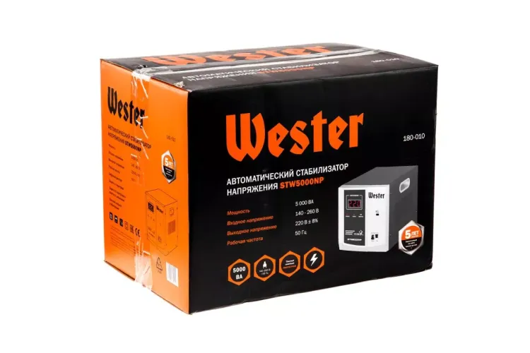 Стабилизатор напряжения WESTER STW5000NP купить в Нягани