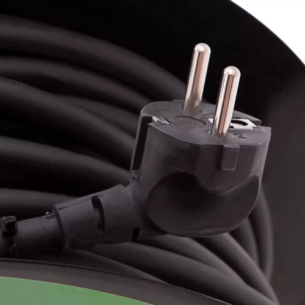 Удлинитель силовой 50 м, 16А, тип УХз16, КГ 3 x 1.5 мм, на стальной катушке, 4 розетки Сибртех 95877 купить в Нягани