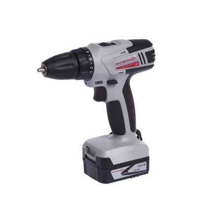 Аккумуляторная дрель-шуруповерт ИНТЕРСКОЛ ДА-10/14,4Л2 Li-ion АПИ 2х1.5Ач купить в Нягани