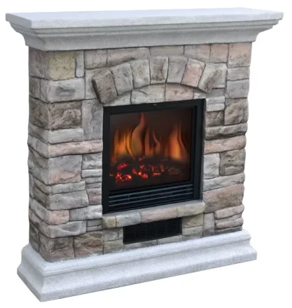 Электрокамин-камин электрический каминокомплект ELECTROLUX EFP/S 2018SBS светлый камень купить в Нягани