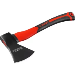 Топор ЗУБР "МАСТЕР" кованый с двухкомпонентной стеклопластиковой рукояткой, 0,8кг 2061-08