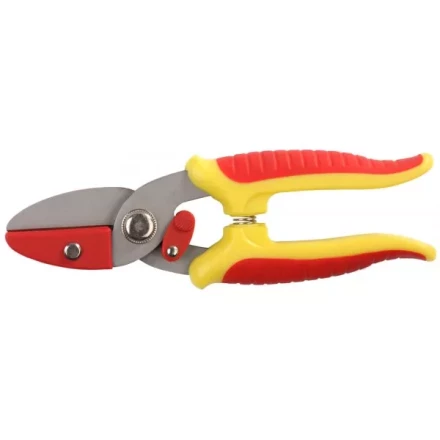 Секатор GRINDA &quot;МИНИ&quot; с 2-комп. ручками, с упорной наковальней, макс. диаметр реза - 8мм, 175мм 8-423285 купить в Нягани