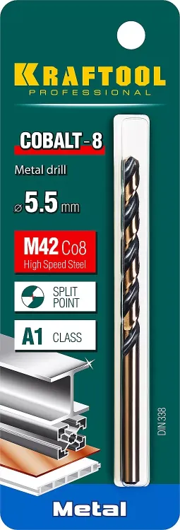 Сверла по металлу HSS-Co 29656-5.5 купить в Нягани