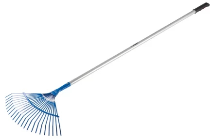 Грабли ЗУБР &quot;ЭКСПЕРТ&quot; веерные, 22 плоских зубца, алюминиевый черенок, 440х250х1630мм 39587 купить в Нягани
