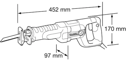Пила сабельная Makita JR3050T купить в Нягани