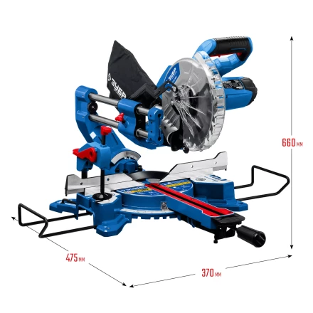 ЗУБР Профессионал ППТ-216-П пила торцовочная с протяжкой, d 216 х 30 мм, 1800 Вт купить в Нягани