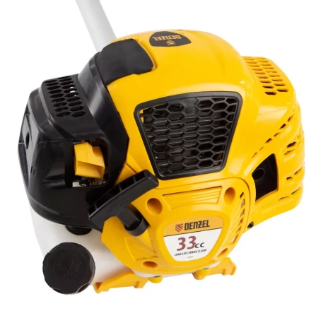 Триммер бензиновый DTL-33S, 33 см3, разъемная штанга, состоит из 2 частей Denzel 96262 купить в Нягани