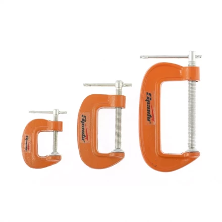 Набор: струбцины G-образные, 3 шт., 25-50-75 мм SPARTA 206755 купить в Нягани