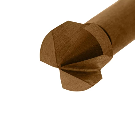 Зенковка конусная под М6, HSS, по металлу, цилиндрический хвостовик Denzel 72307 купить в Нягани