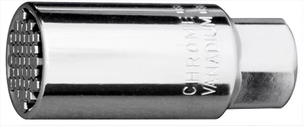 Головка торцевая многоразмерная CrV (6-21мм) под квадрат 3/8&quot; CrV хромир Gross 13191 купить в Нягани