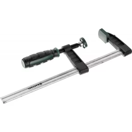 Струбцина, KRAFTOOL 32011-050-200, тип &quot;F&quot;, DIN 5117, двухкомпонентная ручка, 50х200мм 32011-050-200 купить в Нягани