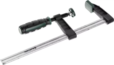 Струбцина, KRAFTOOL 32011-050-200, тип &quot;F&quot;, DIN 5117, двухкомпонентная ручка, 50х200мм 32011-050-200 купить в Нягани